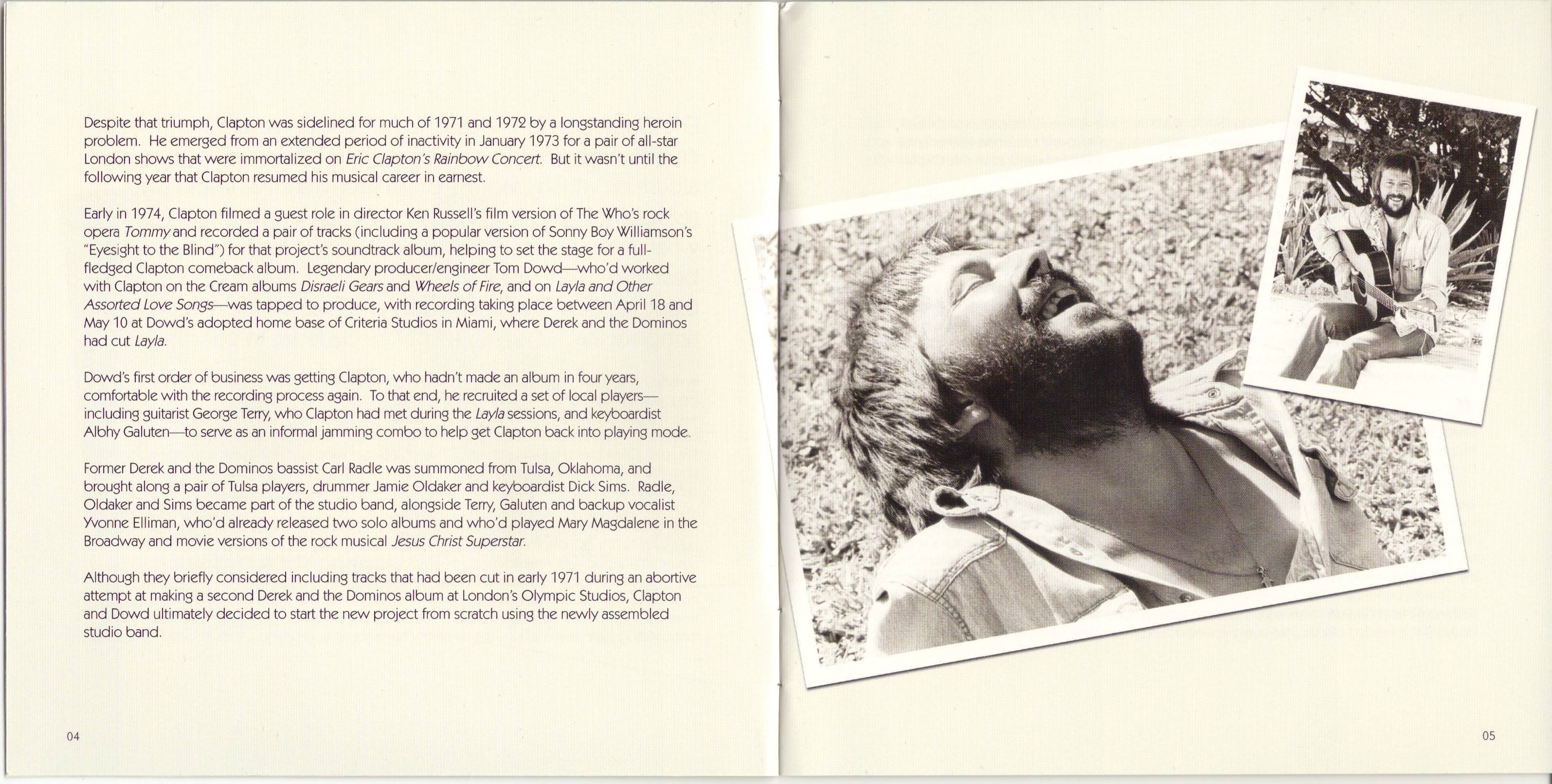 Eric Clapton 461 Ocean Boulevard Limited Edition : Booklet05 JPN